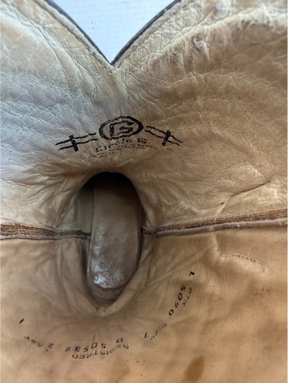 Circle G Boots L5090 Brown Leather Embroidered Snip Toe Western Women's Size 7 D - Picture 6 of 9